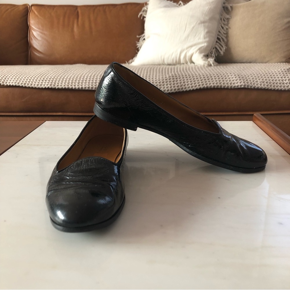 GUCCI patent Italian leather loafer flats - size 39 - Picture 9 of 10